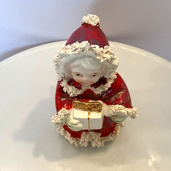 Beautiful Vintage Christmas Angel Napco S116A Japan must see spaghetti trim - Picture 4 of 6